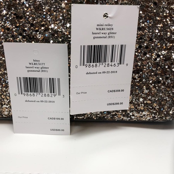 Kate Spade laurel way  Reiley glitter bag+wallet - Picture 8 of 8